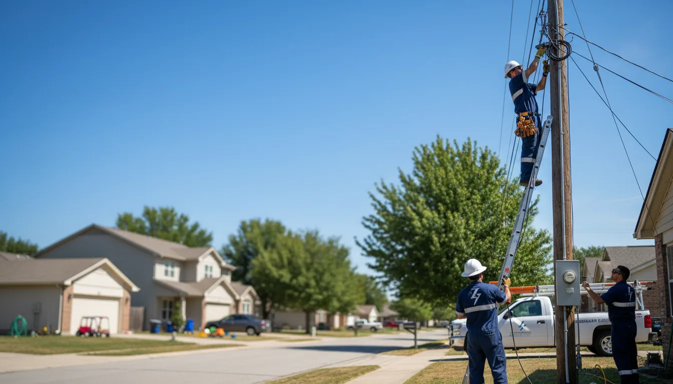Residential electrician providing installation services in Fingerville, SC